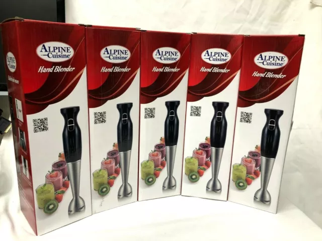 LOT of 5 NEW Hand Blender -Electric Hand Blender MIXER 120V  300w Alpine Cuisine