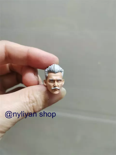 1/12 Male Johnny Depp Head Sculpt Carved For 6'' SHF Action Figure Body Toys