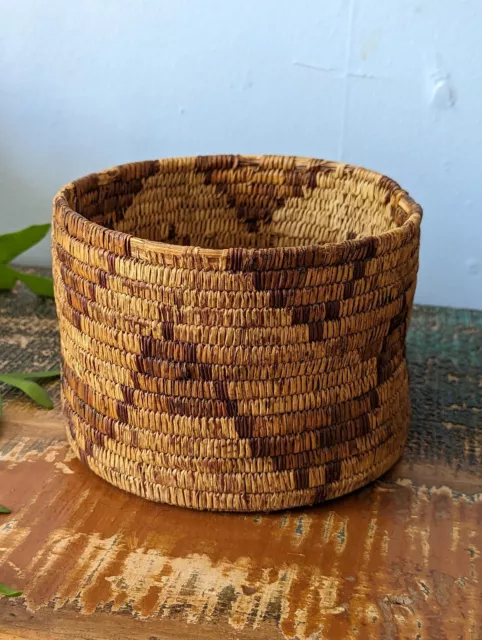 Mescalero Apache Antique Basket Yucca Sumac Native American Indian Southwest Old