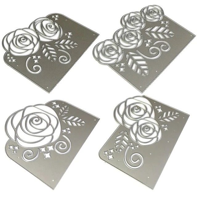 Rose Flower Metal Cutting Dies Stencil DIY Scrapbook Album Paper Card Template