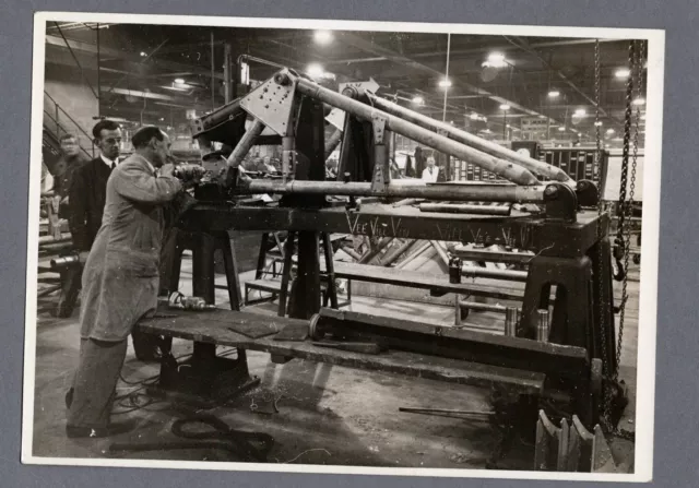 Short Stirling Bomber Construction Large Original Vintage Press Photo Ww2 Raf 7