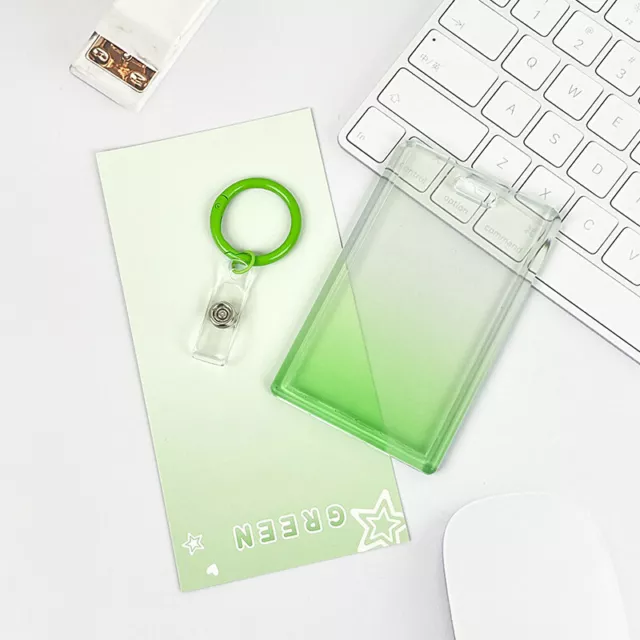 Transparent Card Protective Case Students Meal Card Bus Card Cover Keychains Sp