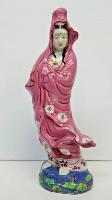 Chinese Porcelain Hand Painted Statue Figurine