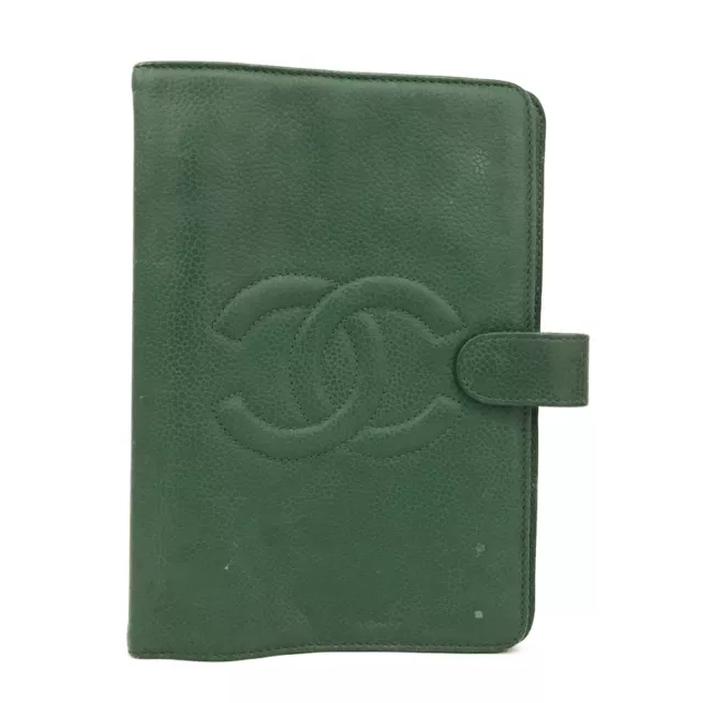 CHANEL CC Logo Caviar Skin Agenda Notebook Cover/4W1897