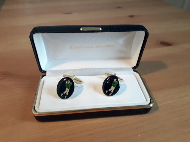 Enamelled Golf Cuff Links