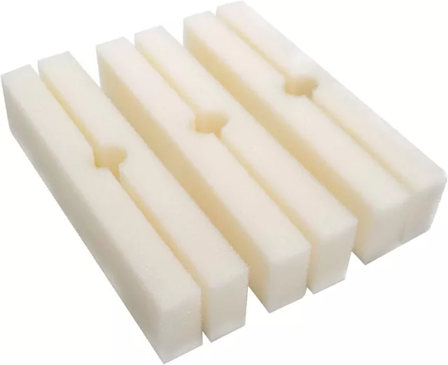 6 Replacement White Foam Filter Pads Fits Fluval FX4 / FX5 / FX6 (Pack of 6)