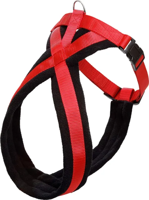 Flamingo Asp Cross Harnais pour Chien Rouge 64-80 cm 25 mm