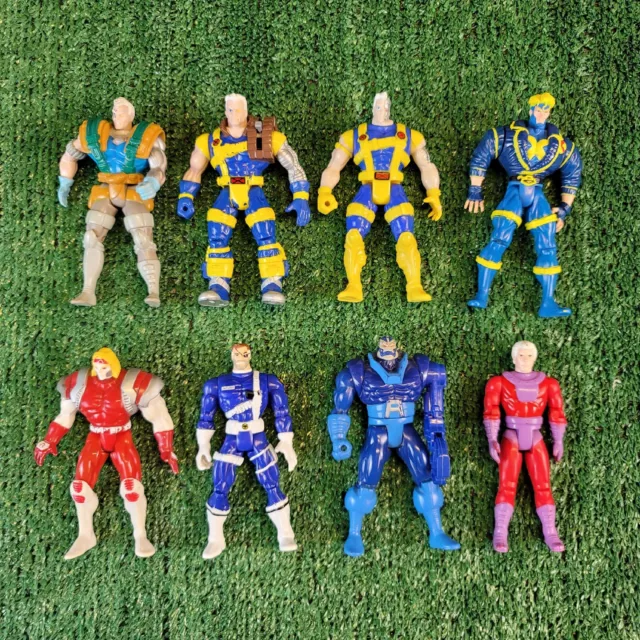 X-Men Vintage Lot ToyBiz Toy Biz Marvel Superheroes Action Figures Cable Magneto