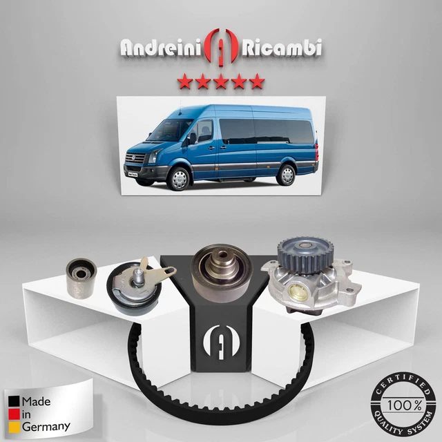 Kit Courroie De Distribution Avec Pompe à Eau Frankberg - Pour Ford Fiesta IV 1.25i & 1.4i 16V (1997-2002) & Fiesta Camionnette 1.4i (1997-1999)