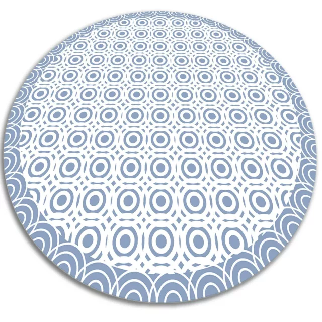 Bedroom Kitchen Hall Carpet Rug Round Vinyl Repetitive Modern Circles Splat Mat