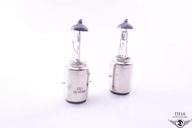 2 x Scheinwerfer Glühlampe Glühbirne 12V 35/35 Watt für Piaggio Vespa PX PE