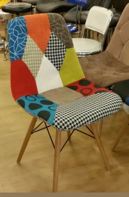 Dining Chairs Armchair patchwork  Office  retro...