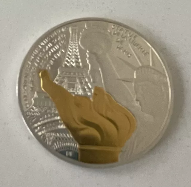 Pièce 10 Euros Argent France 2017 Trésors De Paris Statue de La Liberté