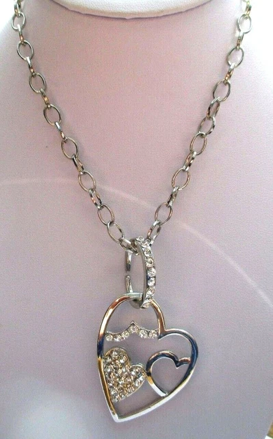 Pendentif Tourbillon De Cristaux - Collier Argenté Avec Diamants CZ, Style Rétro, Occasion