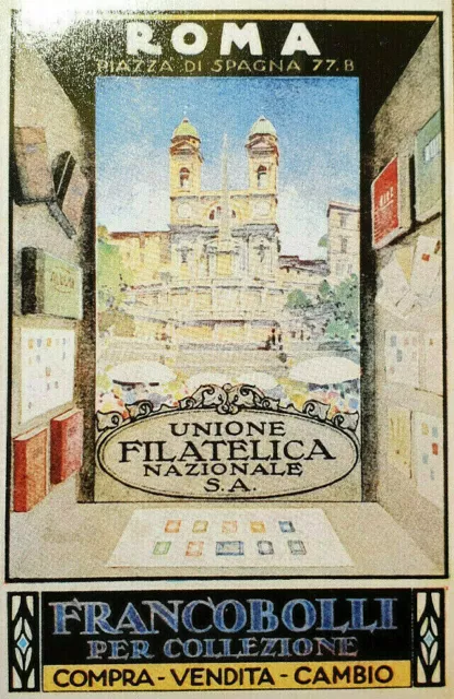 Postkarte Ansichtskartenbörse Köln, Nachdruck Unione Filatelica Nazionale, Rom
