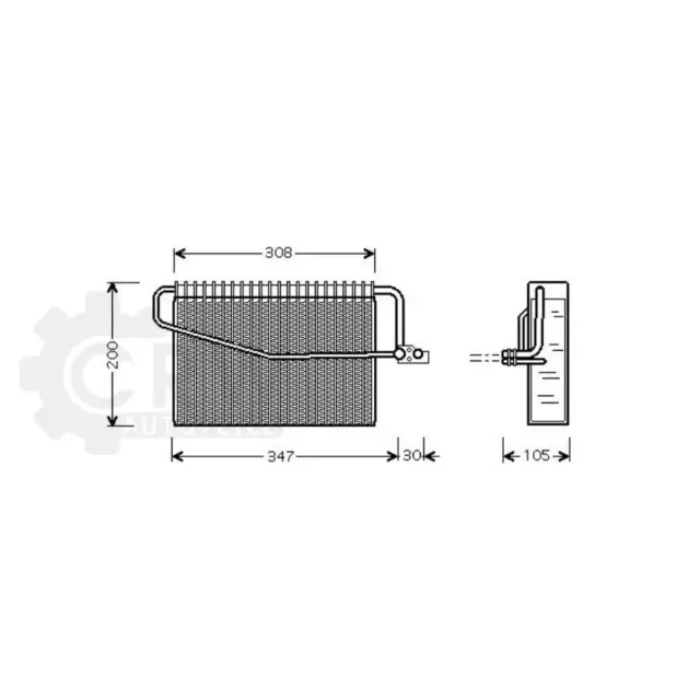 Vaporizzatore Aria Condizionata per Mercedes Benz Classe C Bj.02-07