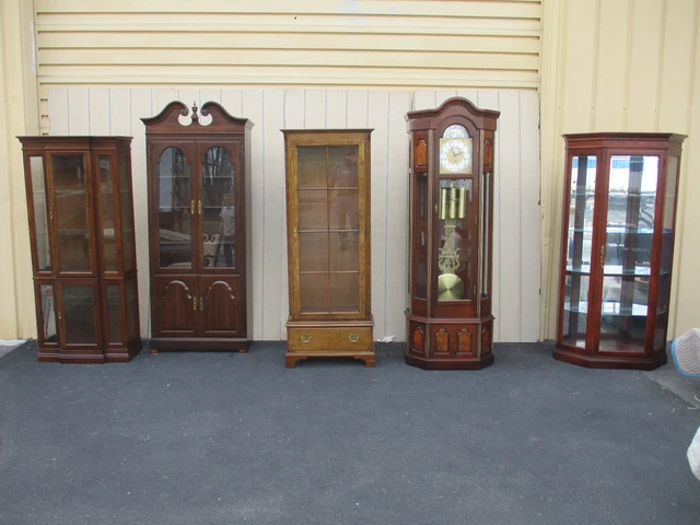 64320 Ethan Allen Mahogany  Bookcase Curio Cabinet