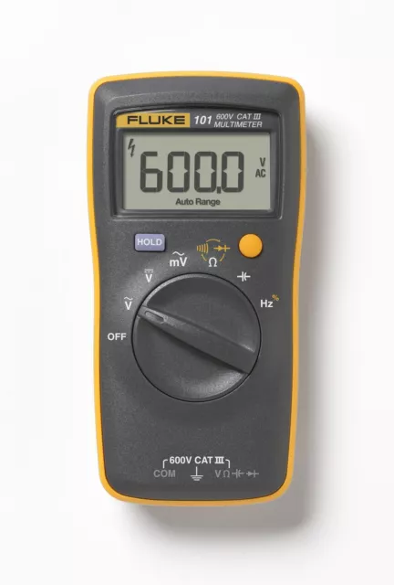 Fluke 101 Handheld & Easily Carried Digital Multimeter CAT III 600V 6000c