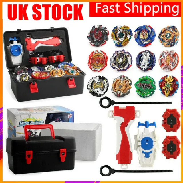 12x Boxed bayblade Beyblade Burst Set With Launcher Fight Battle Gift UK STOCK