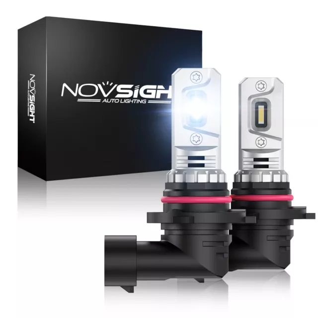 NOVSIGHT 9006 HB4 LED Fog Light Bulbs Kit 2000LM White Car Driving Lamp Fanless