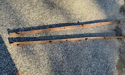 Primitive Antique Hand Forged Barn Door Strap Hinge Gate Iron 48” Long 1.5” Wide