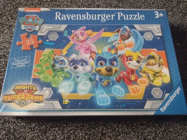 PUZZLE PAW PATROL Mighty Pups Super Zampe 35 pz Ravensburger età 3 anni ...