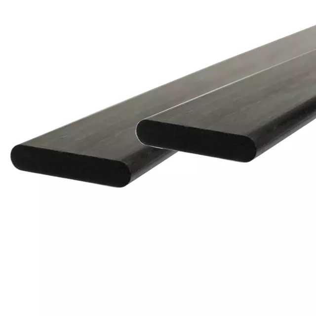 (2) 1mm x 2mm 1000mm - PULTRUDED-Flat Carbon Fiber Bar