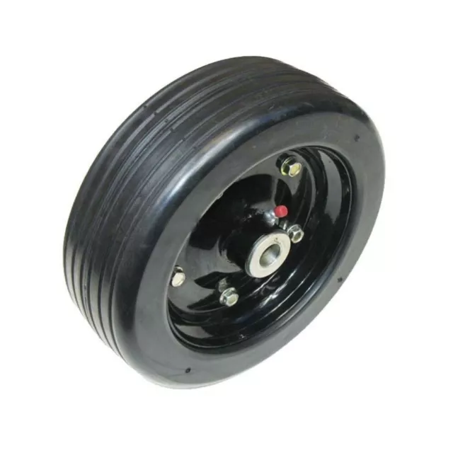 8 1/8" x 3" Finish Mower Solid Molded Tire - Fits 1/2" Axle