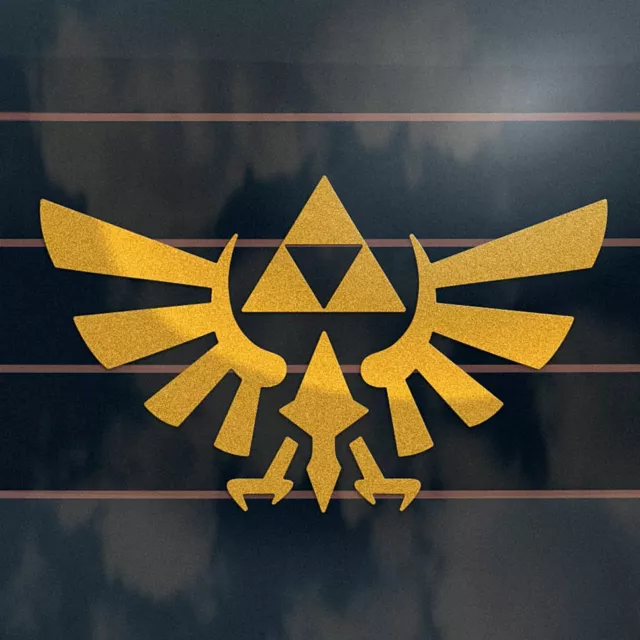 Zelda Sticker 150mm hyrule crest car console tablet vinyl decal