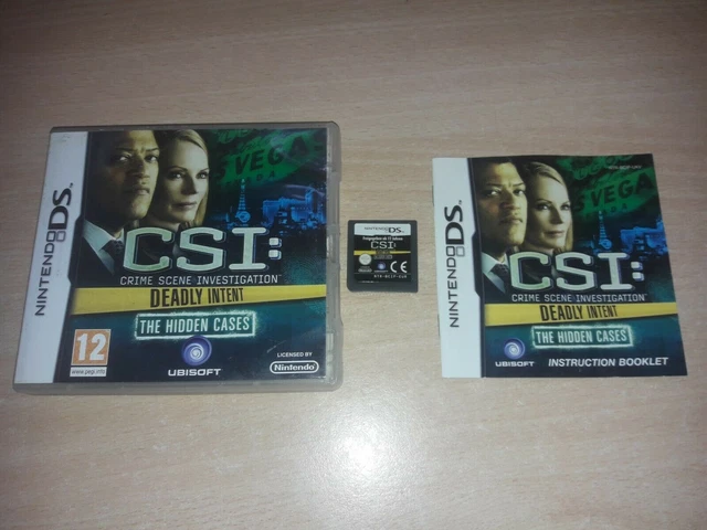 DS Csi Crime Scene Investigation Deadly Intent Hidden Étuis Nintendo DS Jeu