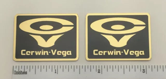 Cerwin Vega D9 Speaker Badge Logo Emblem Custom Made Gold Aluminum