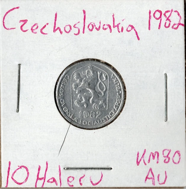 Coin Czechoslovakia 10 Haleru 1982 KM80