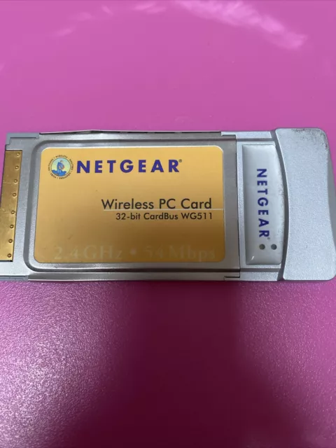 NETGEAR WG511 V2 54 Mbps WIRELESS PC Card