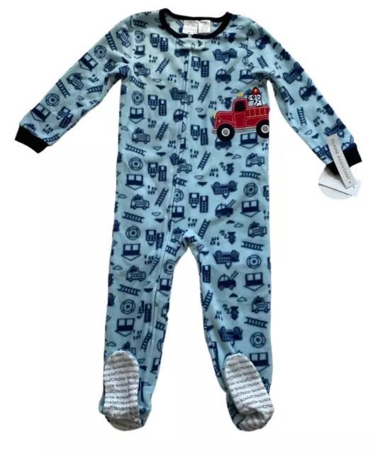 Koala Kids One Piece Toddler Pajamas Sleeper- Firefighters Dogs- Size 3T
