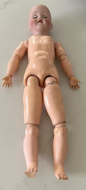 German Antique 25” Doll Heinrich Handwerck Simon & Halbig 4 1/2