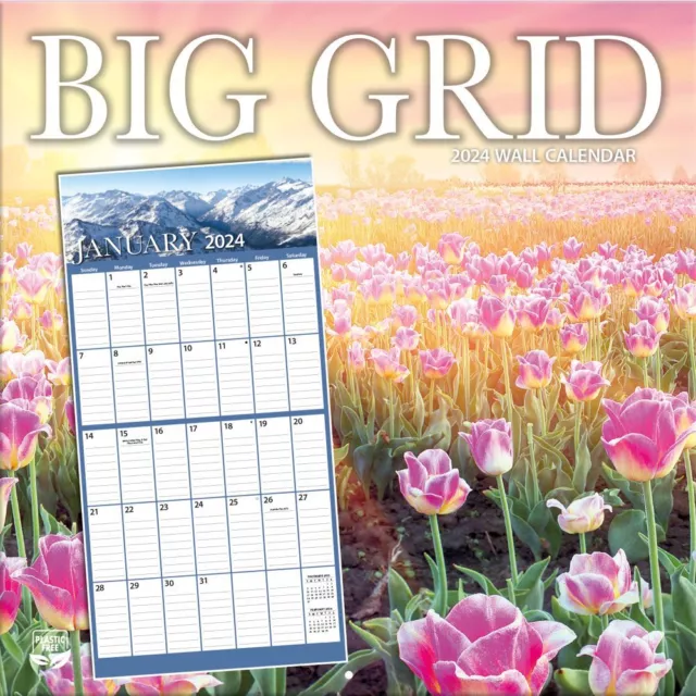 TURNER LICENSING, Big Grid Calendar 2025 Wall Calendar 16.26 PicClick