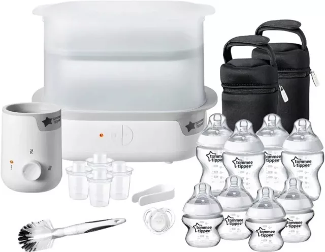 Tommee Tippee komplettes Babyflaschenfütterungsset, Neugeborenes, naturnah, 0m+