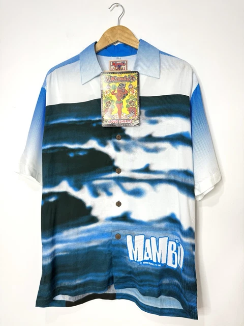 【希少！】90s y2k MAMBO LOUD SHIRTS アロハシャツ 半袖 DEAD STOCK Y2K 2001 Mambo Loud Shirt Mombassa Pop Art