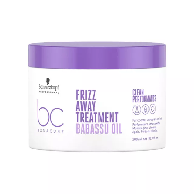 Máscara Cabello Encrespado Schwarzkopf Frizz Away Treatment Babasú Aceite 500ml