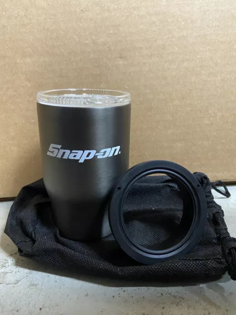 Snap On Tools 3 In 1 White Tumbler Coozie/Koozie Travel Mug/cup 12oz