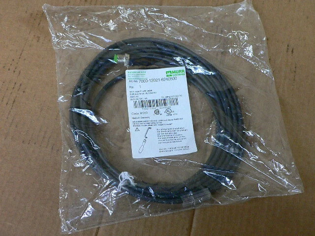 Murr Elektronik 7000-12021-6240500 7000120216240500 M12 Male 0° With Cable