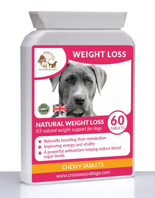 K9 All Natural Vitamins for Weight Loss - Metabolism Support for Overweight Dogs