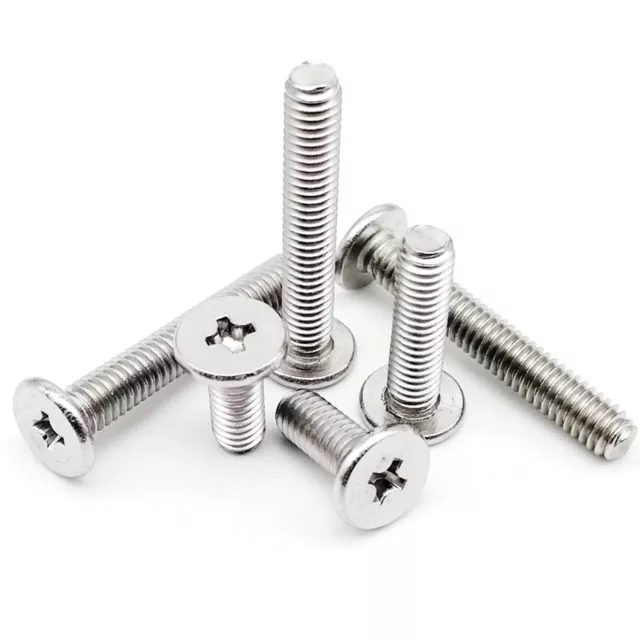 M1.4M1.6M2M3M8 304 Stainless Steel Phillips Ultrathin Flat Wafer Head Screw Bolt