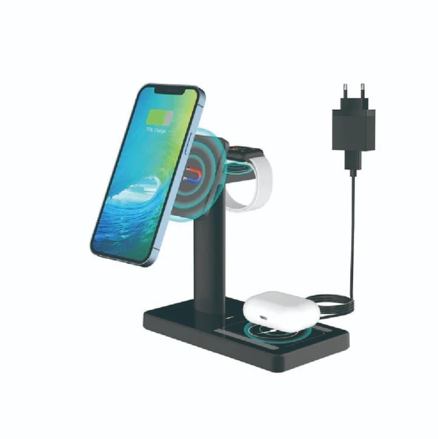 Support de Chargeur Sans Fil rapide Multifonctions 4 en 1 Lampe LED et