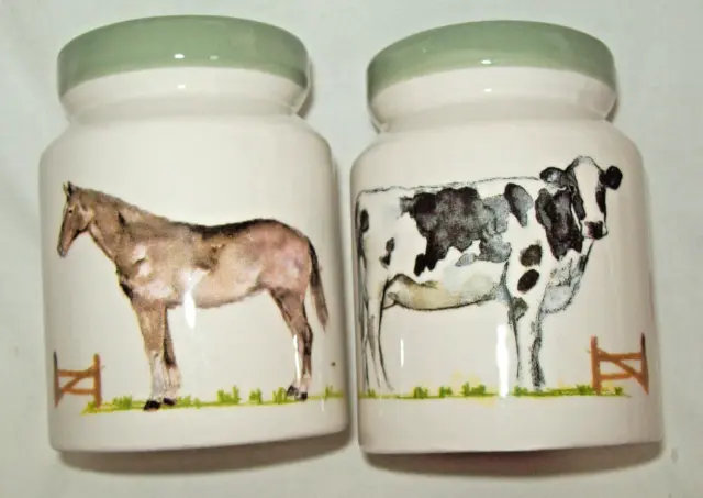 The Farmyard Salt & Pepper Shakers by Jennifer Rose Gallery New in Box