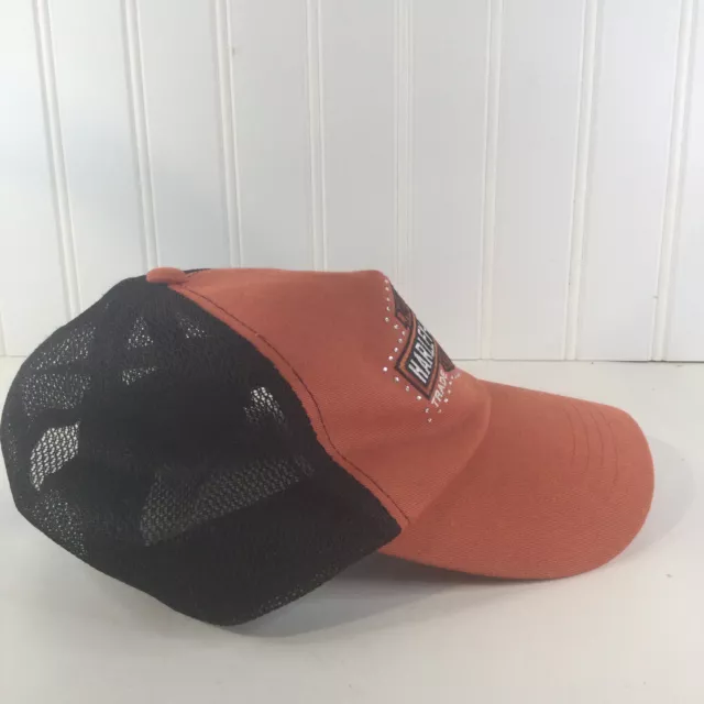 Harley Davidson Women Bar & Shield Logo Trucker Cap.  Rhinestones Adjustable Bac 2