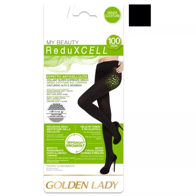 Golden Lady Reduxcell 100 Den Nero Taglia S