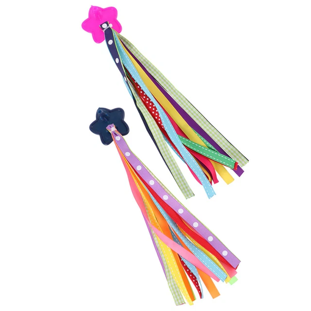 Banderoles de guidon de vélo en plastique pour enfants vélos scooters Banderoles de guidon de vélo en plastique pour enfants vélos scooters
