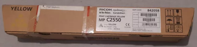 Genuine Toner Cartridge Ricoh Yellow 842050 MP C2550