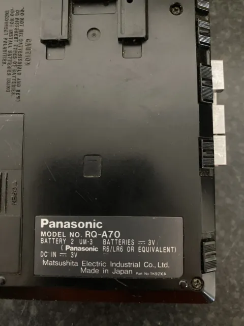 Panasonic RQ A70 recording AM-FM Stereo! 3